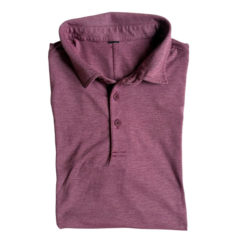 Lululemon Men's Polo Shirt (Mauve) - Size Small (?)